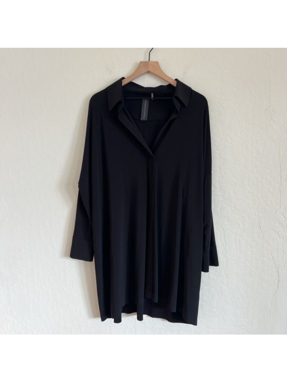 Norma Kamali Black Shirt Dress - Picture 7 of 13